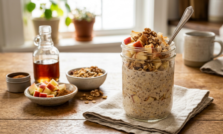 Cinnamon Apple Protein Overnight Oats | Recipe | Fitnesswithrea