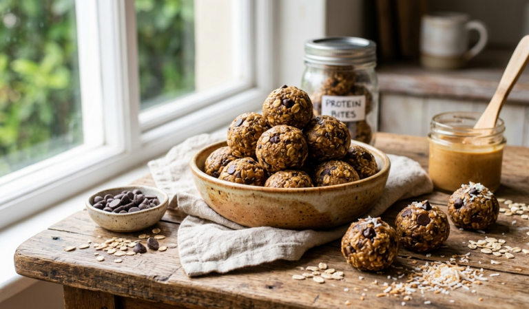 No-Bake Peanut Butter Protein | Recipes | Fitnesswithrea
